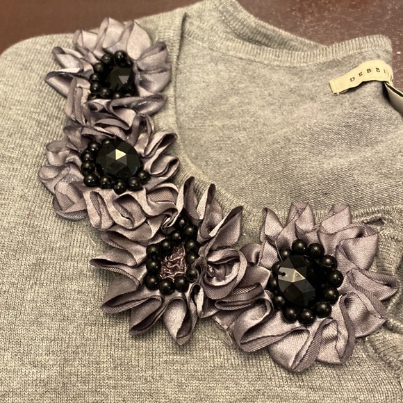 Gray button up the front sweater. Suitable for evening wear. Size XL - Picture 7 of 10